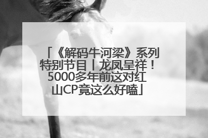 《解码牛河梁》系列特别节目丨龙凤呈祥！5000多年前这对红山CP竟这么好嗑