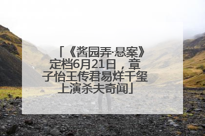 《酱园弄·悬案》定档6月21日，章子怡王传君易烊千玺上演杀夫奇闻