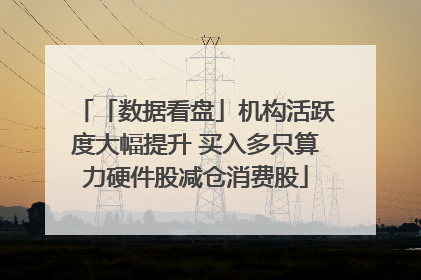 「数据看盘」机构活跃度大幅提升 买入多只算力硬件股减仓消费股