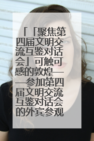 「聚焦第四届文明交流互鉴对话会」可触可感的敦煌——参加第四届文明交流互鉴对话会的外宾参观上元市集