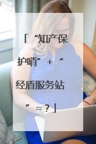 “知产保护哨”+“经盾服务站”=？