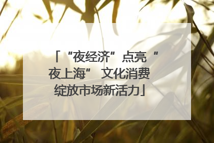 “夜经济”点亮“夜上海” 文化消费绽放市场新活力