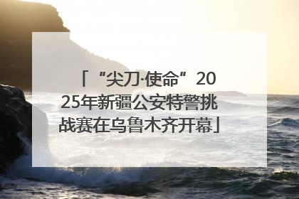 “尖刀·使命”2025年新疆公安特警挑战赛在乌鲁木齐开幕