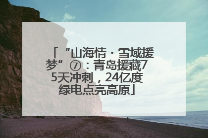 “山海情・雪域援梦”⑦：青岛援藏75天冲刺，24亿度绿电点亮高原