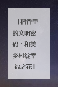 稻香里的文明密码：和美乡村绽幸福之花