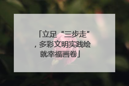 立足“三步走”，多彩文明实践绘就幸福画卷