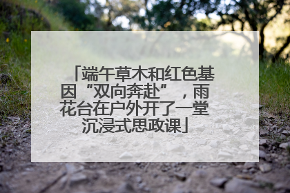 端午草木和红色基因“双向奔赴”，雨花台在户外开了一堂沉浸式思政课