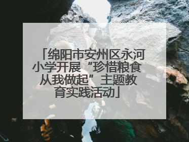 绵阳市安州区永河小学开展“珍惜粮食 从我做起”主题教育实践活动
