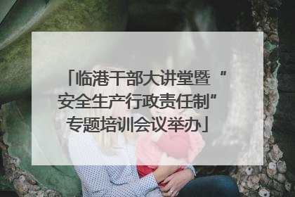 临港干部大讲堂暨“安全生产行政责任制”专题培训会议举办