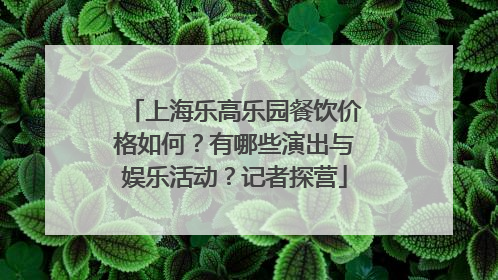上海乐高乐园餐饮价格如何？有哪些演出与娱乐活动？记者探营