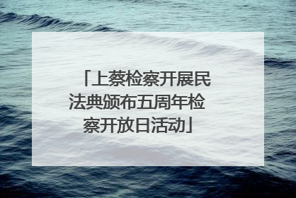 上蔡检察开展民法典颁布五周年检察开放日活动
