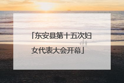 东安县第十五次妇女代表大会开幕