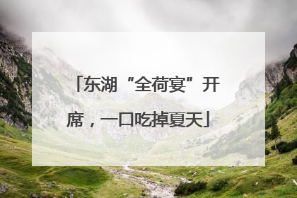 东湖“全荷宴”开席，一口吃掉夏天