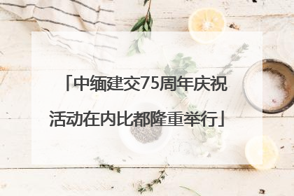 中缅建交75周年庆祝活动在内比都隆重举行