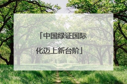 中国绿证国际化迈上新台阶