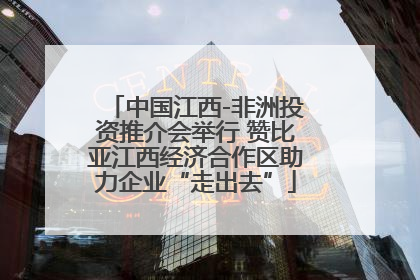 中国江西-非洲投资推介会举行 赞比亚江西经济合作区助力企业“走出去”
