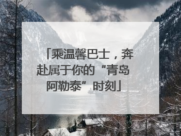 乘温馨巴士，奔赴属于你的“青岛阿勒泰”时刻