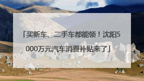 买新车、二手车都能领！沈阳5000万元汽车消费补贴来了