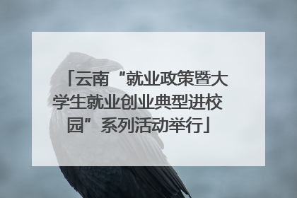 云南“就业政策暨大学生就业创业典型进校园”系列活动举行