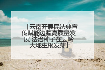 云南开展民法典宣传赋能边疆高质量发展 法治种子在云岭大地生根发芽