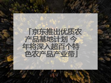京东推出优质农产品基地计划 今年将深入超百个特色农产品产业带