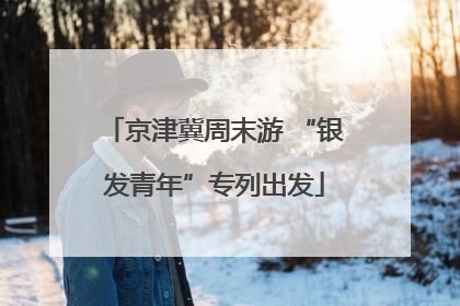 京津冀周末游 “银发青年”专列出发