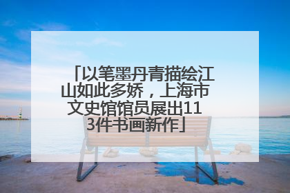 以笔墨丹青描绘江山如此多娇，上海市文史馆馆员展出113件书画新作