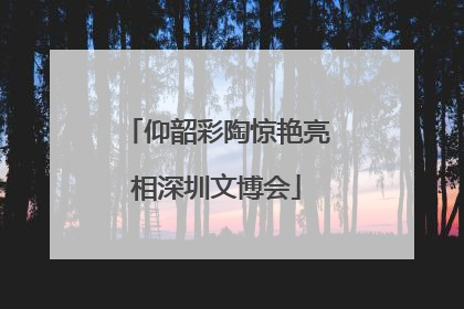 仰韶彩陶惊艳亮相深圳文博会