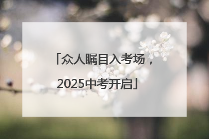 众人瞩目入考场，2025中考开启