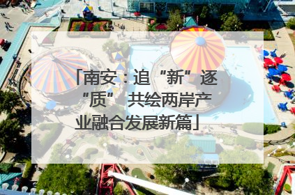 南安：追“新”逐“质” 共绘两岸产业融合发展新篇