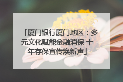 厦门银行厦门地区：多元文化赋能金融消保 十年存保宣传焕新声