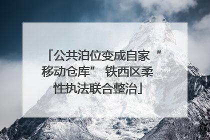 公共泊位变成自家“移动仓库” 铁西区柔性执法联合整治