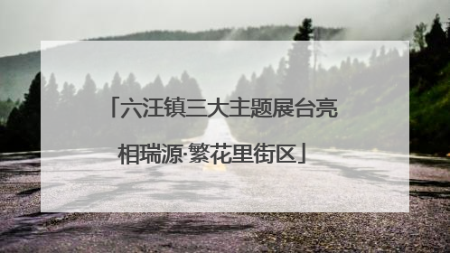 六汪镇三大主题展台亮相瑞源·繁花里街区