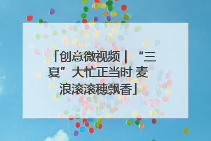 创意微视频｜“三夏”大忙正当时 麦浪滚滚穗飘香