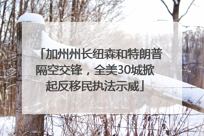 加州州长纽森和特朗普隔空交锋，全美30城掀起反移民执法示威
