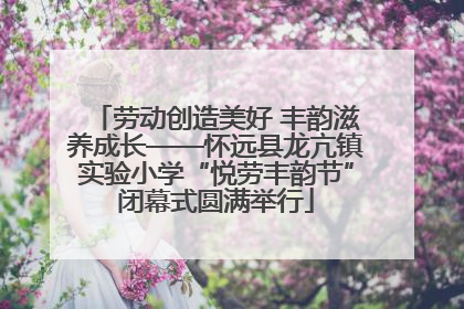 劳动创造美好 丰韵滋养成长——怀远县龙亢镇实验小学“悦劳丰韵节”闭幕式圆满举行