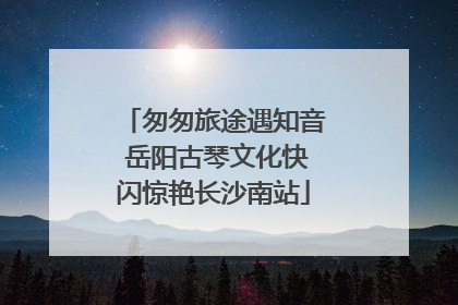 匆匆旅途遇知音 岳阳古琴文化快闪惊艳长沙南站