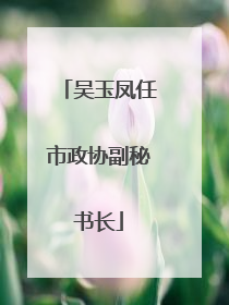 吴玉凤任市政协副秘书长