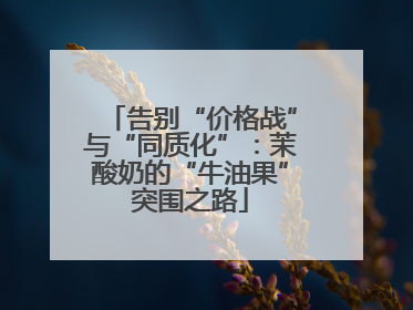 告别“价格战”与“同质化”：茉酸奶的“牛油果”突围之路