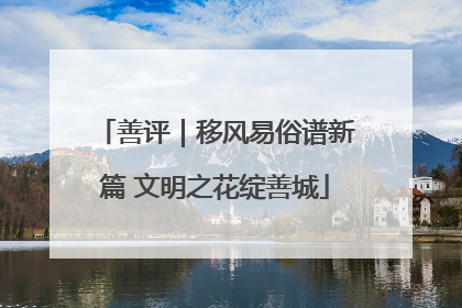 善评｜移风易俗谱新篇 文明之花绽善城