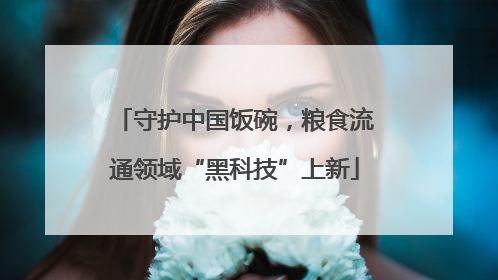守护中国饭碗，粮食流通领域“黑科技”上新