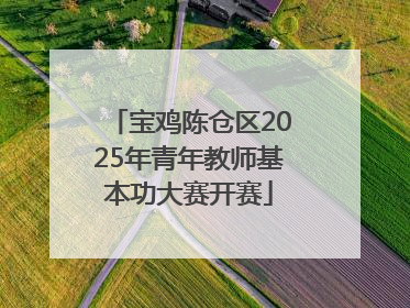 宝鸡陈仓区2025年青年教师基本功大赛开赛