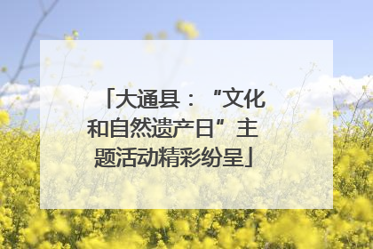 大通县：“文化和自然遗产日”主题活动精彩纷呈