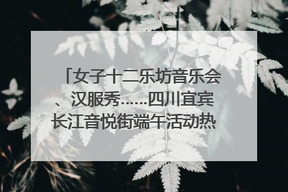 女子十二乐坊音乐会、汉服秀……四川宜宾长江音悦街端午活动热闹上演｜图集