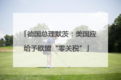 德国总理默茨：美国应给予欧盟“零关税”