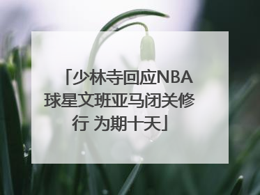 少林寺回应NBA球星文班亚马闭关修行 为期十天