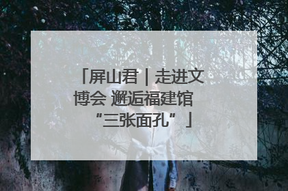 屏山君｜走进文博会 邂逅福建馆“三张面孔”