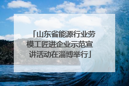 山东省能源行业劳模工匠进企业示范宣讲活动在淄博举行