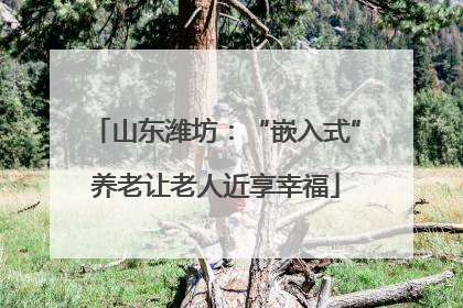 山东潍坊：“嵌入式”养老让老人近享幸福