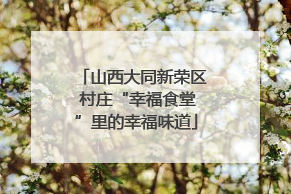 山西大同新荣区 村庄“幸福食堂”里的幸福味道